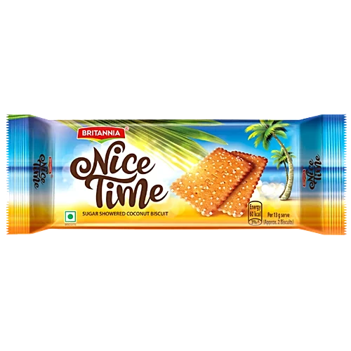 Britannia Nice Time Sugar Showered Coconut Biscuit