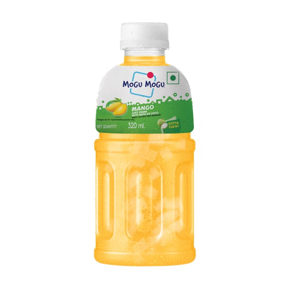 Mogu Mogu Mango Juice with 25% NATA De Coco - 320 ml