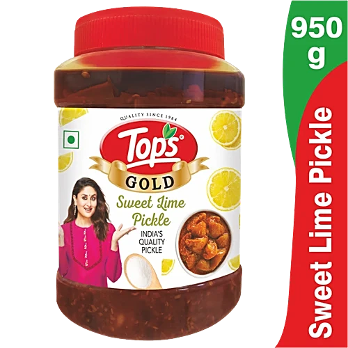 TOPS SWEET LIME PICKLE JAR