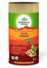 Organic India Tulsi Ginger Tin Loose 100g