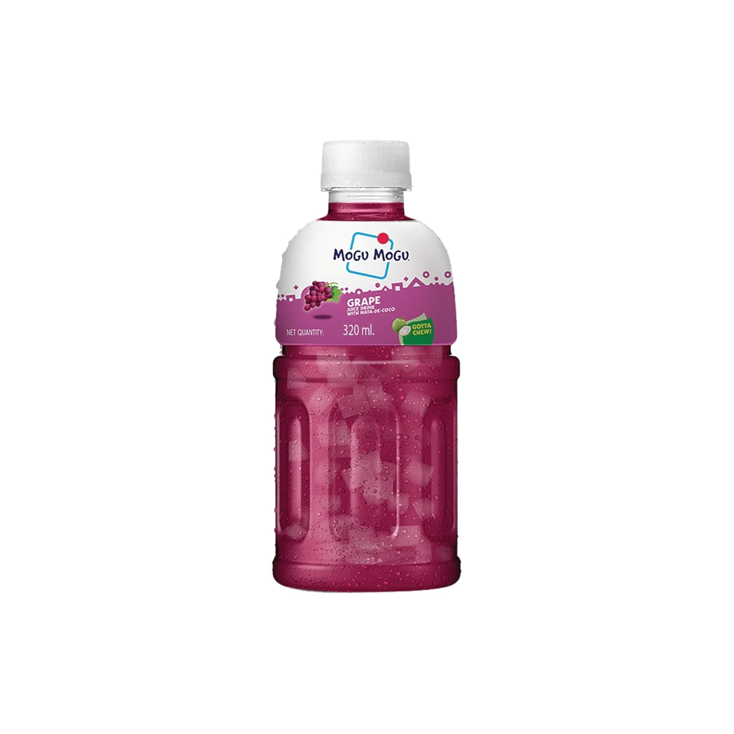 Mogu Mogu Grape Juice with 25% NATA De Coco  320 ml