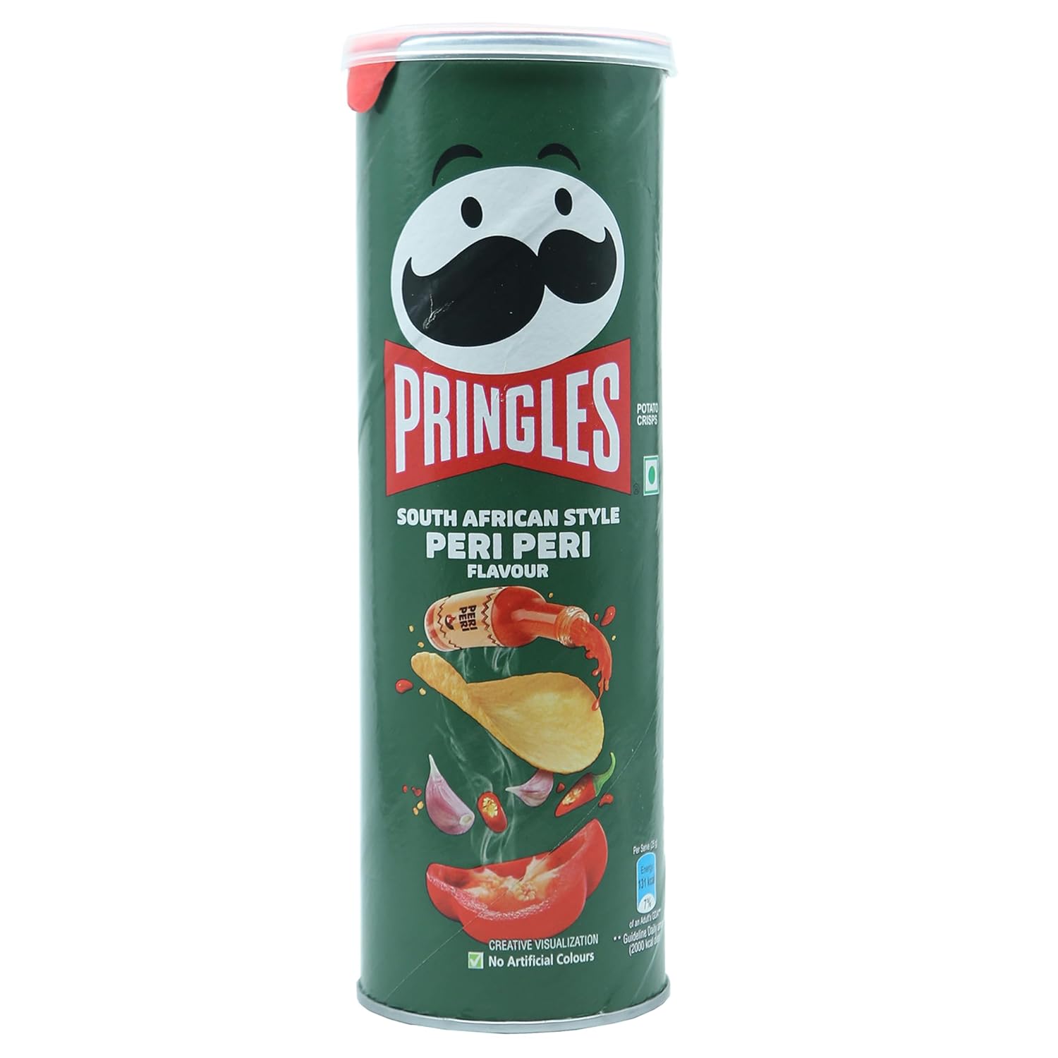 Pringles Peri Peri Flavour Potato Crisps  102 g