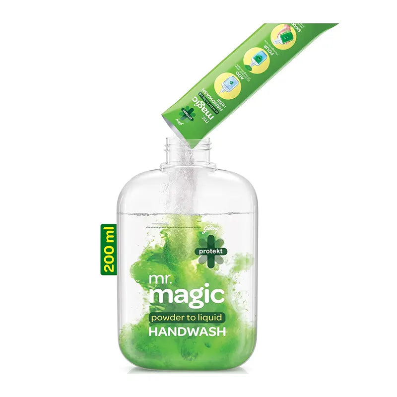 Godrej Protekt Mr Magic Powder To Liquid Hand Wash Pouch