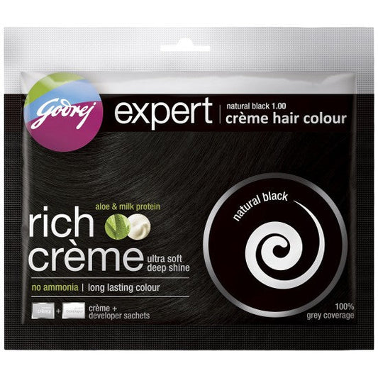 Godrej Expert Rich Creme Hair Colour  Natural Black