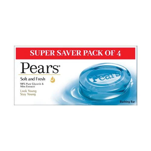Pears Soft And Fresh Bathing Bar 4N