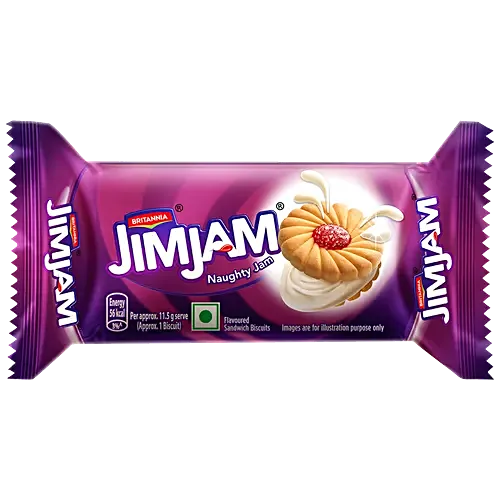 Britannia Jimjam Cream Biscuit 57 G