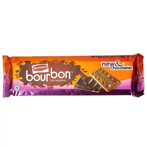 Britannia The Original Bourbon Creme Biscuit  With Chocolate