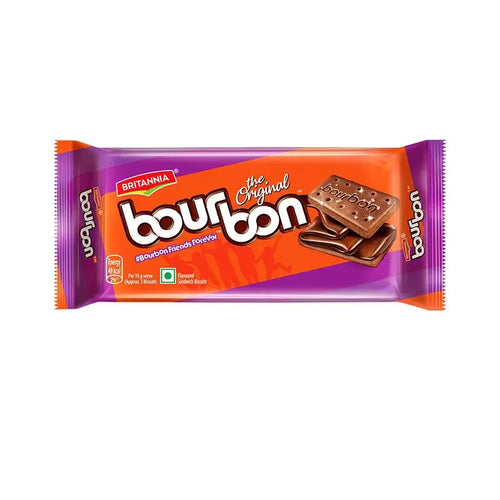 Britannia The Original Bourbon Creme Biscuit  With Chocolate