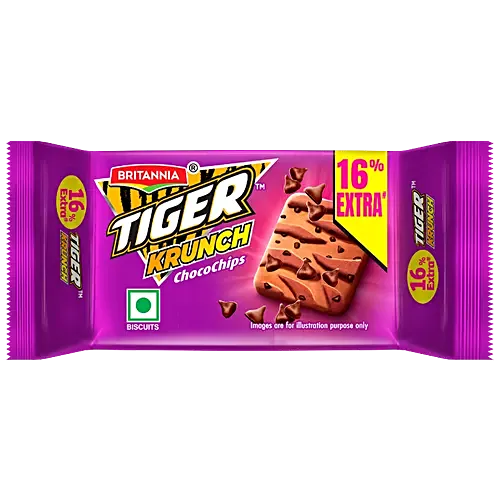 Britannia Tiger Krunch Chocochips Biscuit 27g