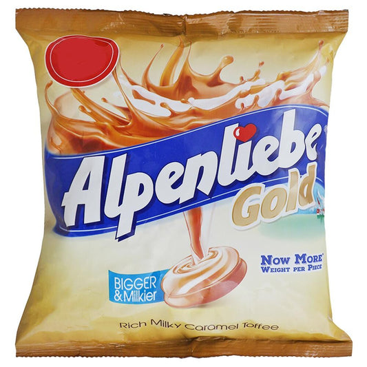 Alpenliebe Gold Caramel Candy Pouch 100 Pc