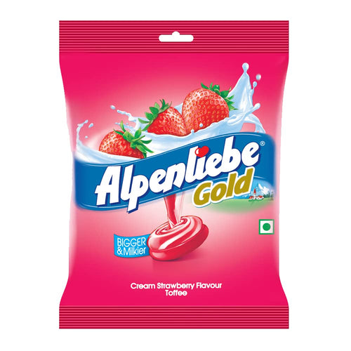 Alpenliebe Gold Caramel Candy Pouch 100 Pc