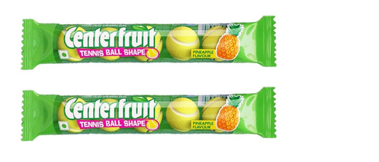 Center Fruit Tennis Ball Shape Pineapple Flavour Liquid Filled Gum