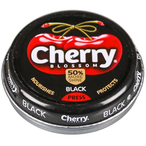 Cherry Blossom Wax Shoe Polish Black