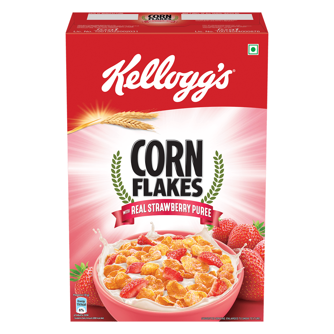 Kelloggs Cornflakes Real Strawbeery Puree 300gm