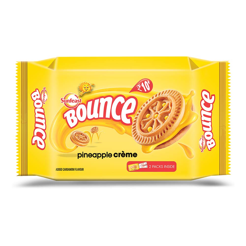 Sunfeast Bounce Biscuits  Pineapple Creme  32 g