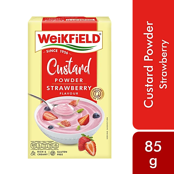 Weikfield Custard Powder - Strawberry Flavour 75g