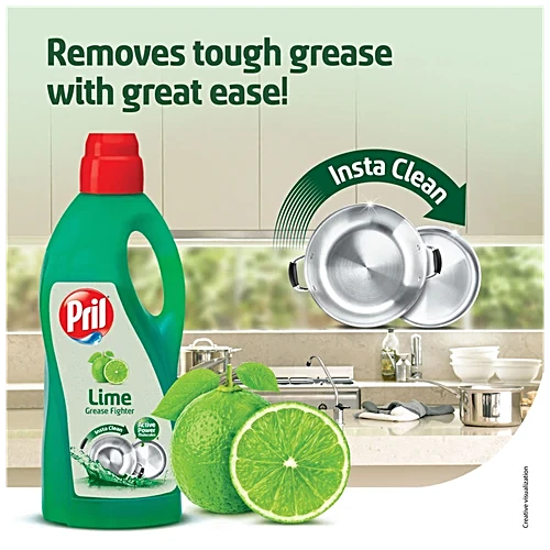 Pril Lime Dishwash Liquid 3L