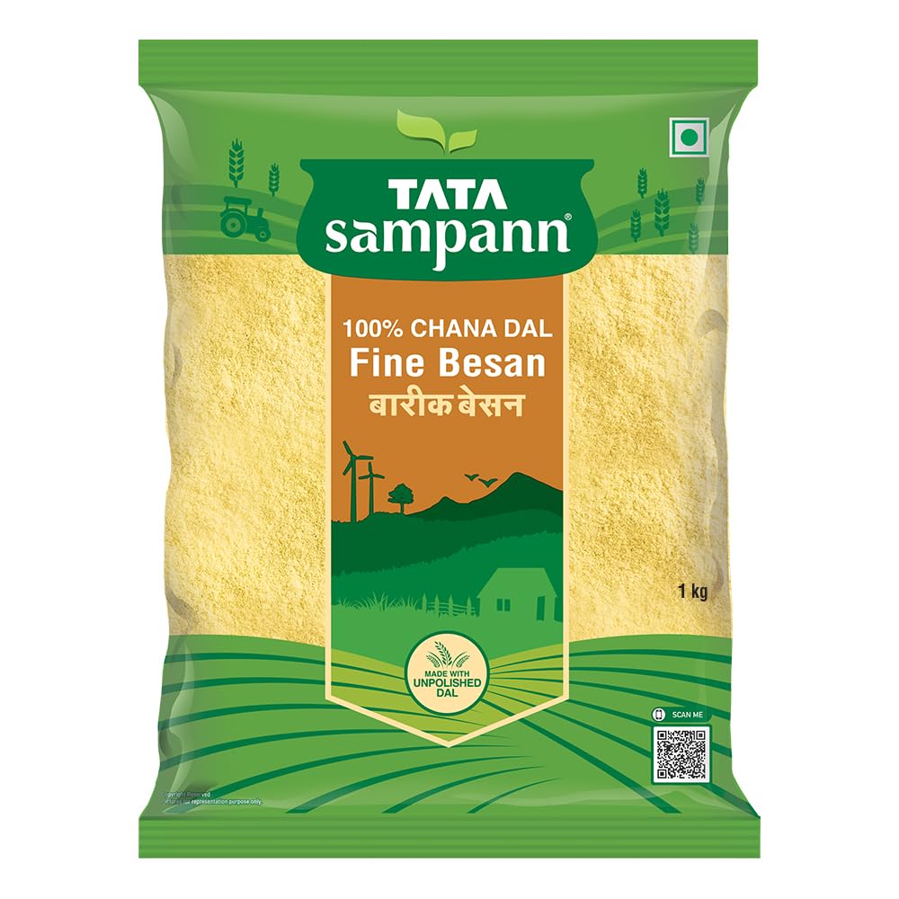 Tata Sampann 100% Chana Dal Fine Besan  1 Kg