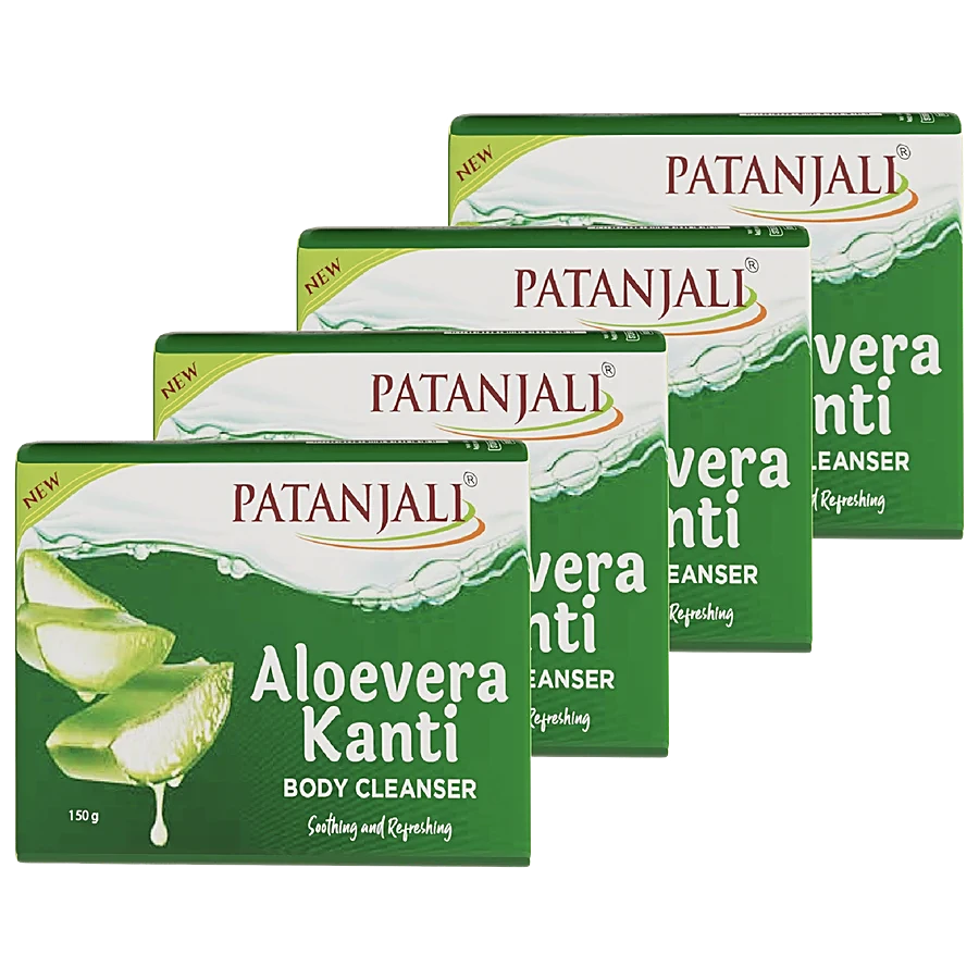 Patanjli Aloevera Kanti Body Cleanser 150g*4N
