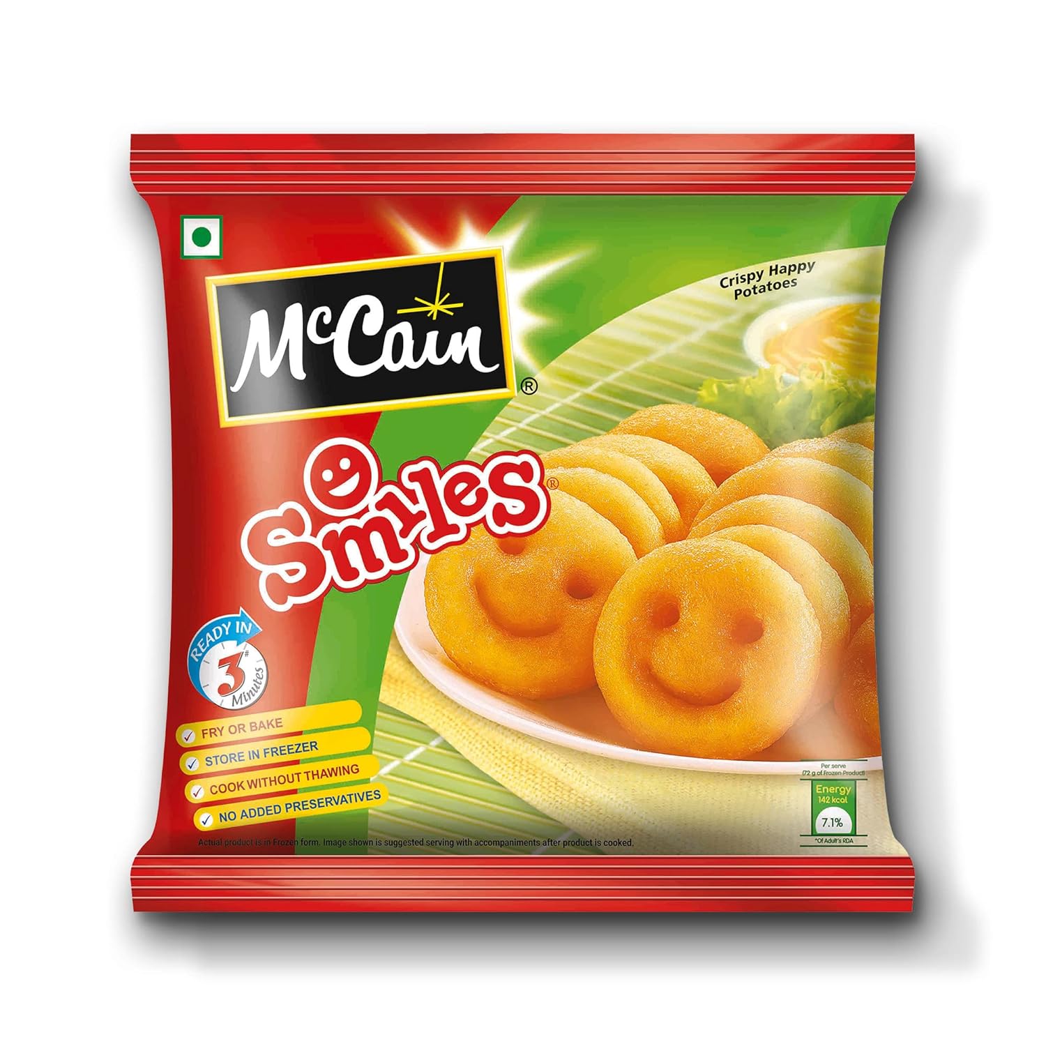 Mccain Smiles Regular Pack 415 G