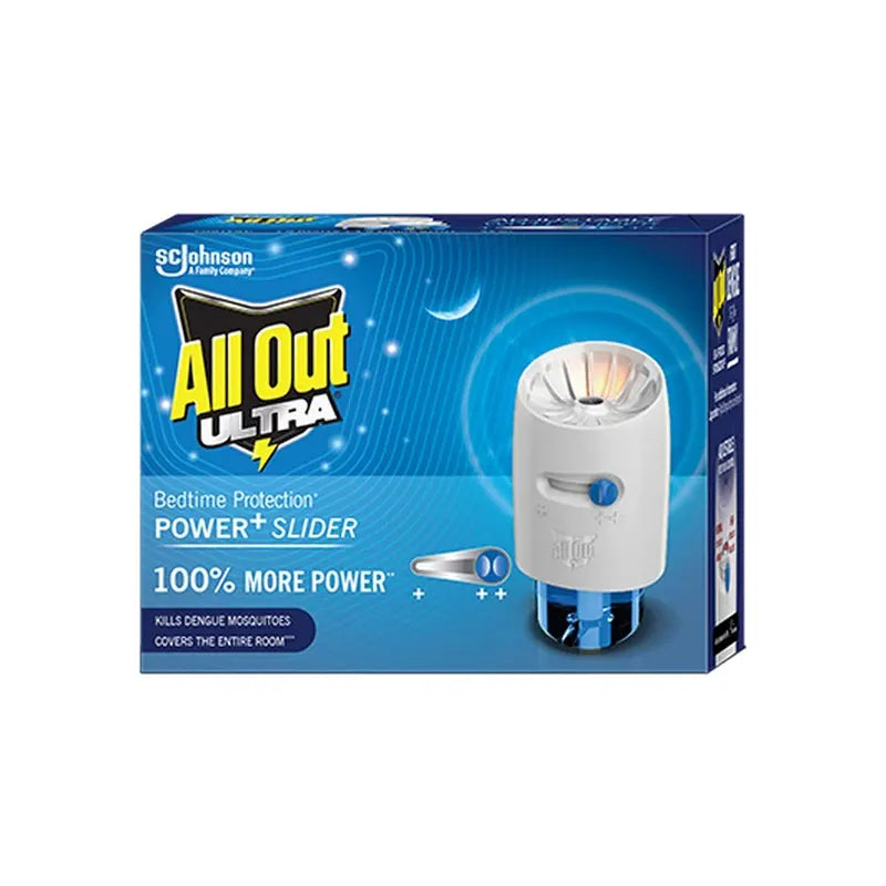 All Out Ultra Liquid Vaporiser Mosquito Starter Pack 45 ml Machine + Refill