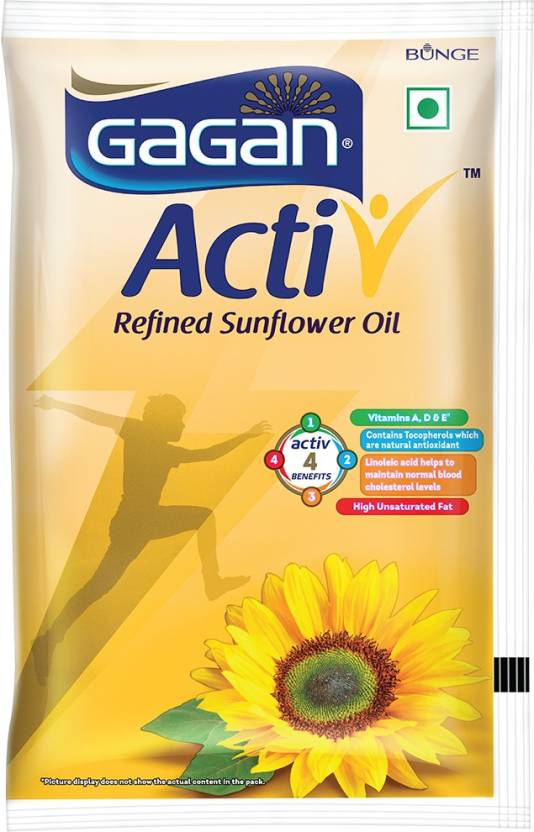 Gagan Active Refined Sunflower Oil 1Ltr
