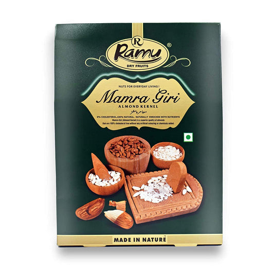Ramu Afghani Almond Giri Mamra Badam Grade  250g