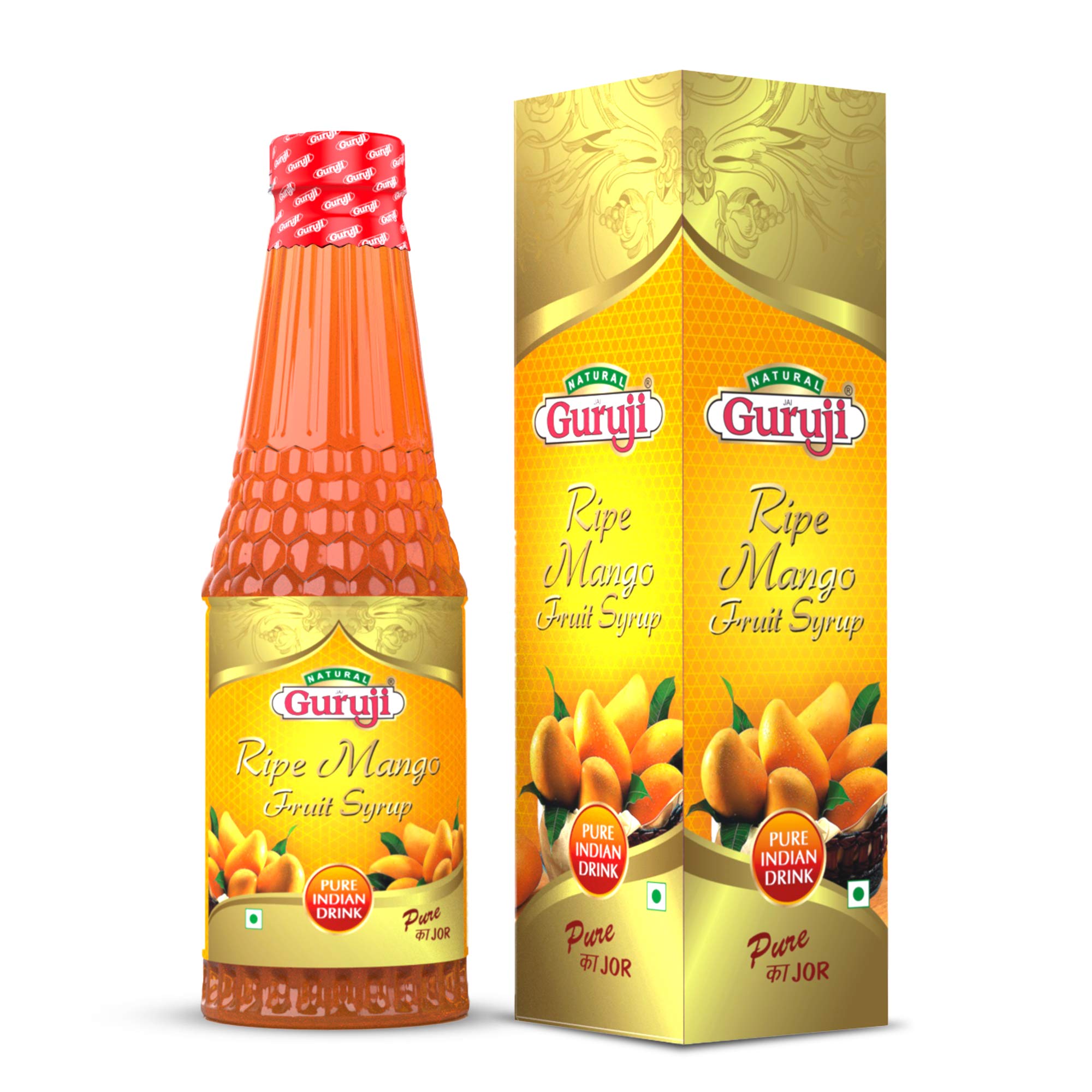 GURU JI RIPE MANGO FRUIT SYRUP 750ML