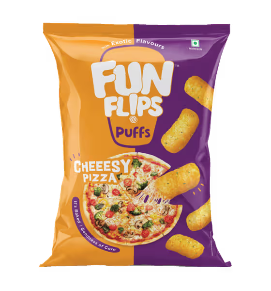 FUN FLIPS PUFFS CHEEESY PIZZA