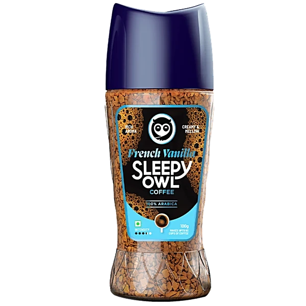 SLEEPY OWL FRENCH VANILLA COFFEE 100G