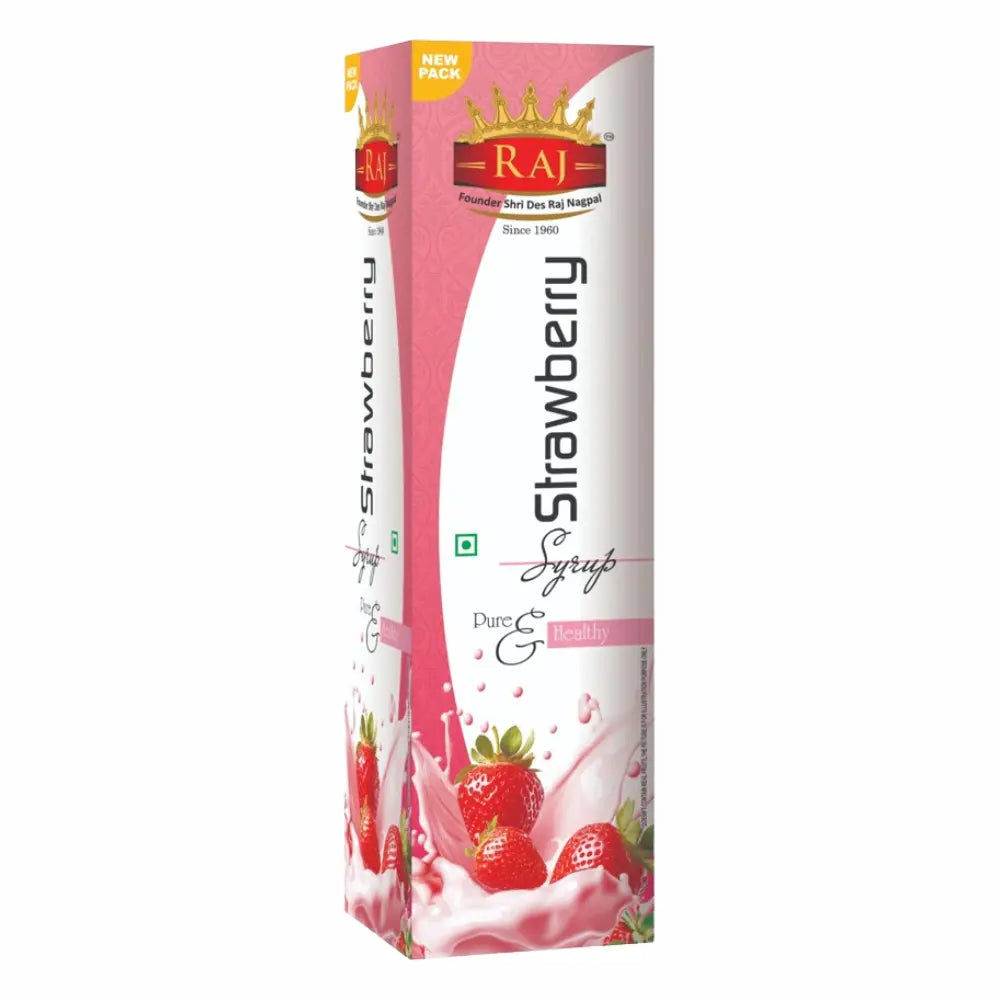 RAJ STRAWBERRY SYRUP 750ML