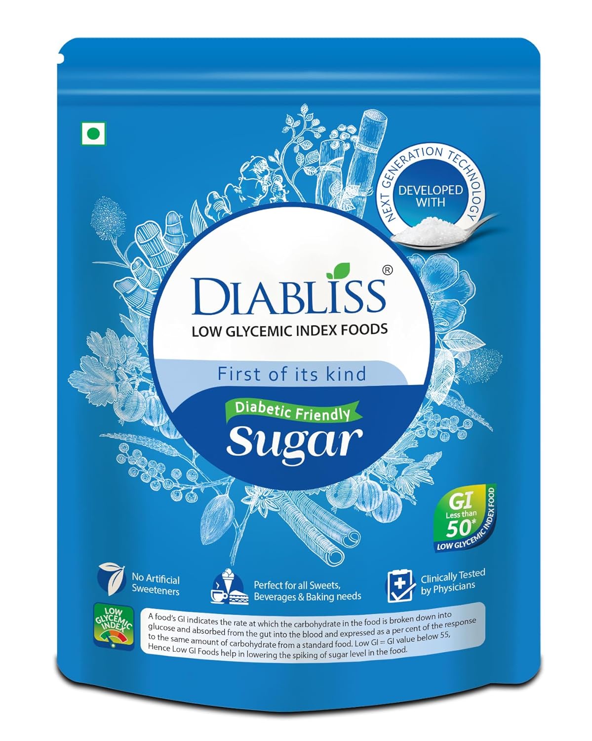 Diabliss Diabetic Friendly Herbal Cane Sugar  500 g
