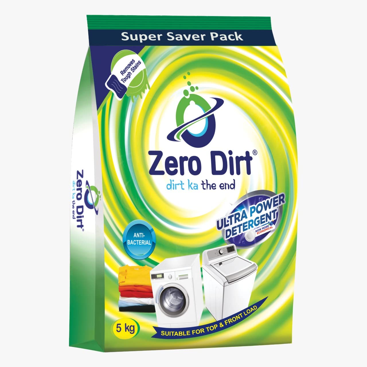 Zero Dirt Detergent Powder  5 Kg