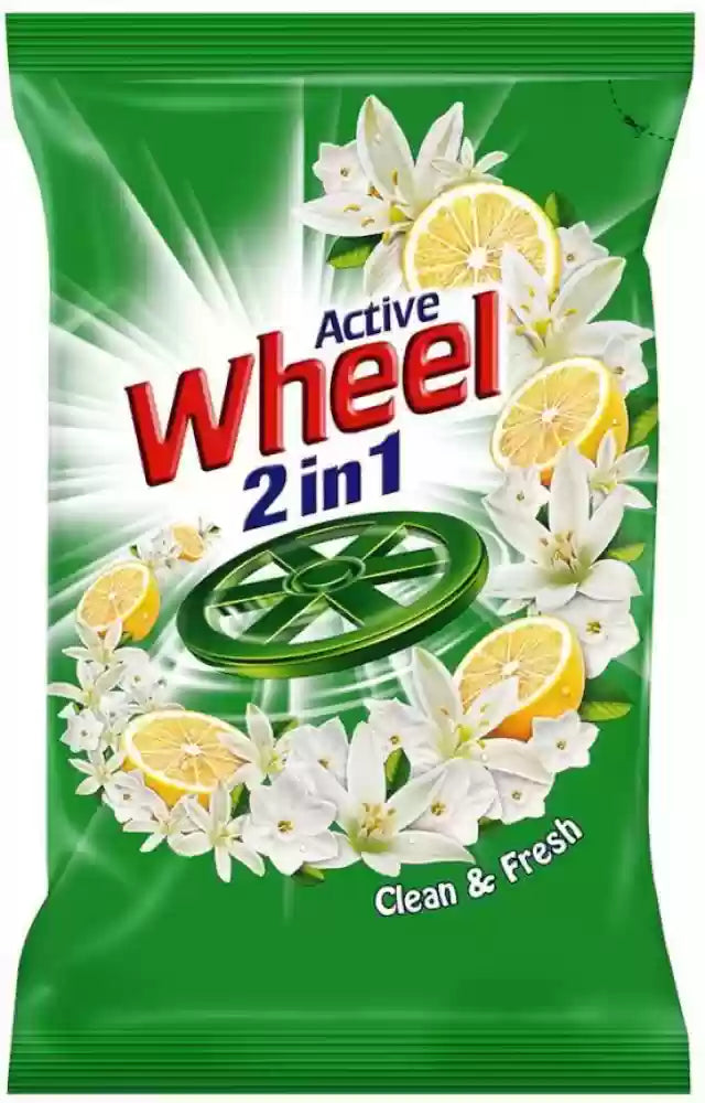 Wheel Green Lemon & Jasmine Detergent Powder - 4 Kg