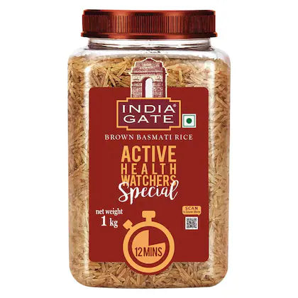 India Gate Brown Rice 1kg JAR